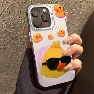 Ốp Lưng iPhone Hình Vịt Con Vàng Siêu Dễ Thương - Tương Thích 16/15/14/13/12/11 Pro Max, XS Max, X