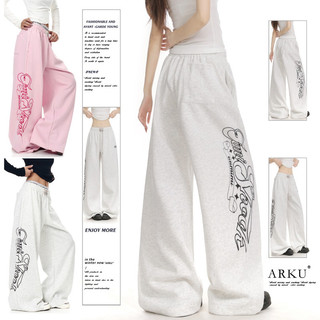 Quần nỉ unisex nam với thiết kế in chữ cổ điển kiểu Mỹ