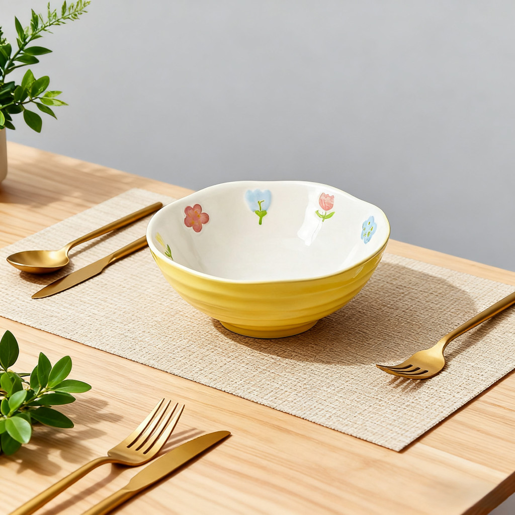 Bát sứ cao cấp 4.5-8 inch tô mì nón lá, tô canh lớn, đồ dùng gia đình chống trầy, chịu nhiệt, an toàn thực phẩm