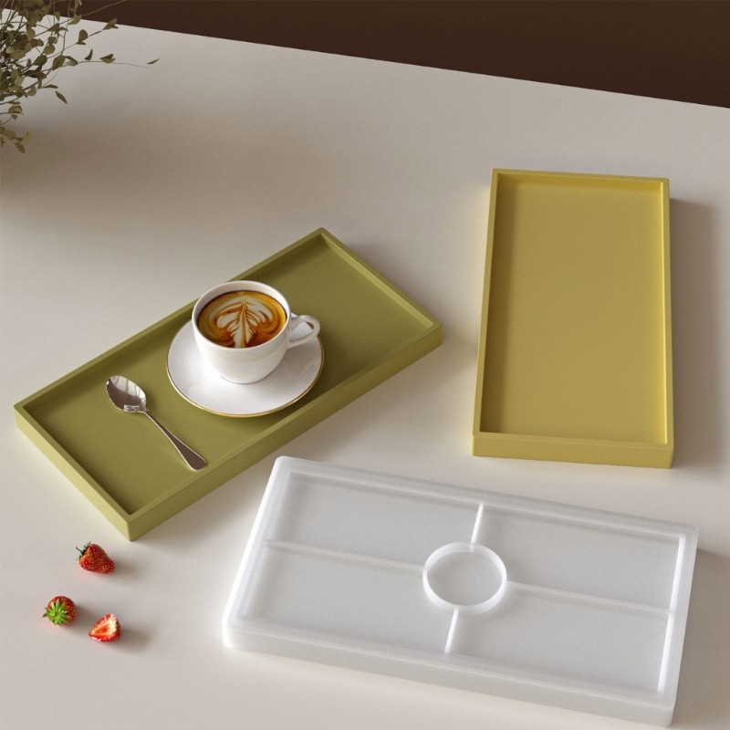 Khay Nhựa Silicon Cho Khuôn Làm Bánh Và Trang Sức Thủ Công - Dễ Sử Dụng