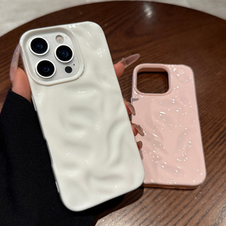 3D Không Đều Nếp Nhăn Sao Băng Điện Thoại Ốp Lưng Điện Thoại iPhone 16 15 14 Plus 13 12 11 Pro Max Chống Sốc Bóng Mềm Mại