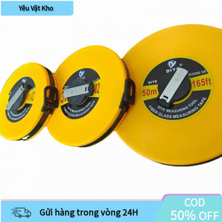 Thước Dây Cuộn 30m, 50m Loại Đẹp, Chất Liệu Nhựa ABS, Tay Cầm Thoải Mái, Đọc Số Dễ Dàng, Hỗ Trợ Đo Đạc Cho Thợ Mộc Và Xâ