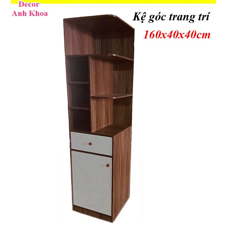 Kệ Góc Tường Gỗ Có Ngăn Tủ, Kệ trang trí của DecorAnhKhoa Chất Liệu Gỗ ...