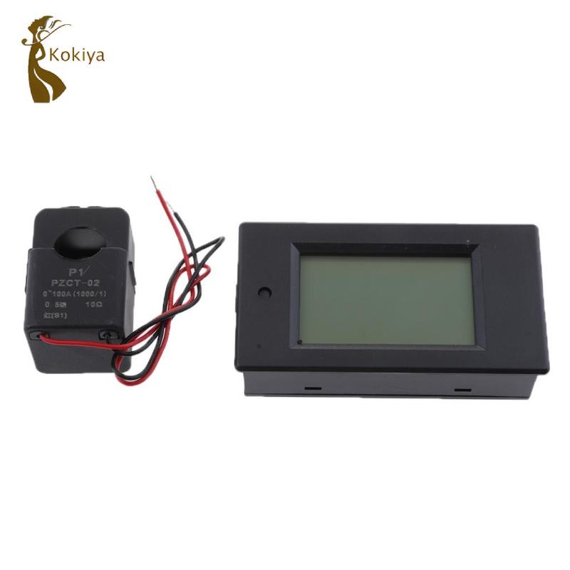 Máy đo công suất dòng điện kỹ thuật số 80-260V 100A PZEM-061 với CT chia (Hiện tại)