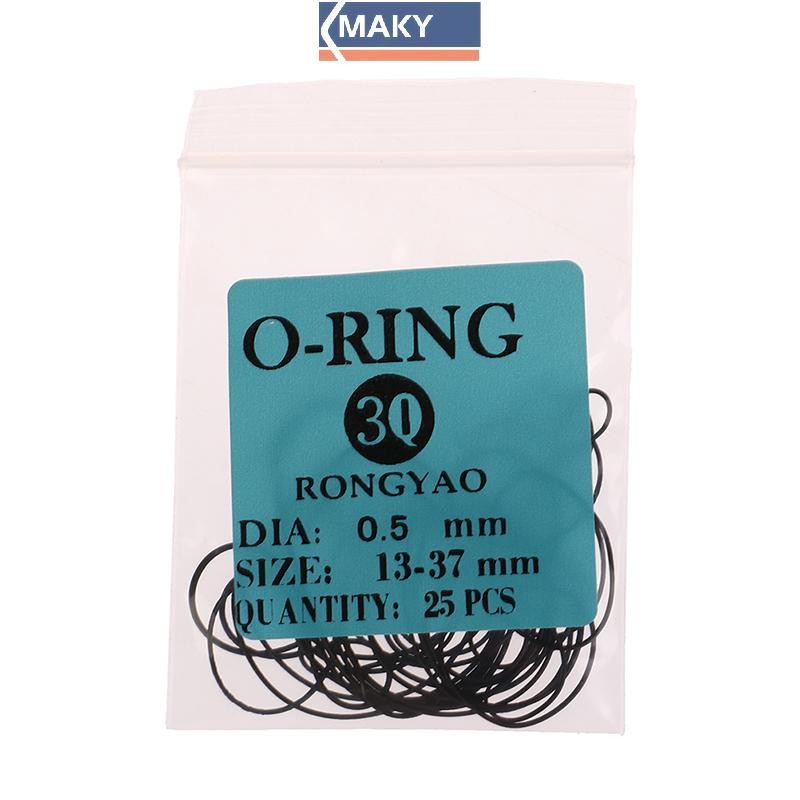 Onetimingcool 1Pack 0.5 / 0.6 / 0.7 / 0.8MM Đồng hồ O-Ring Cao su chống nước Mặt sau Đồng hồ Gioăng VN