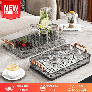 Khay Úp Ly Cốc Acrylic BUNNIES HOUSE, Thiết Kế Đơn Giản, Decor Trang Trí Phòng Khách Sang Trọng