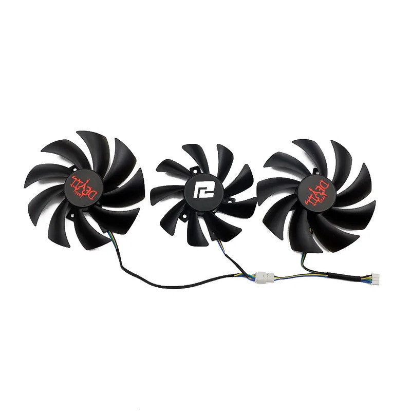 FD8015U12D Card Video Quạt Làm Mát RX6700XT RX6800XT Cho PowerColor RX 6800XT 6800 XT 6900XT ĐỎ DRAGON Quạt Card Đồ Họa