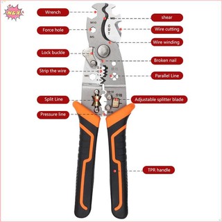 Kìm thợ điện đa chức năng N & X 28 trong 1 dùng để tách và tước dây chuyên dụng cho thợ điện.
