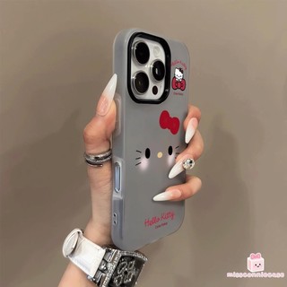Ốp Lưng Cho Iphone 7Plus 15 13 11 16 12 14 Pro Max XR XS X MAX 13 15 16 14 Plus Ngọt Ngào Đơn Giản Đáng Yêu Hello Kitty Màu Kẹo 2 Trong 1 Bìa Mềm