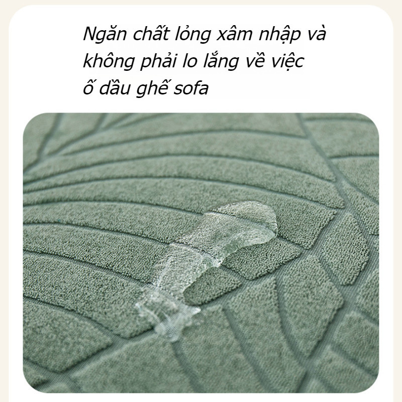 Vỏ Bọc Sofa Có Nệm Rời, Vỏ ghế sofa bọc nệm, Vải Jacquard Co Giãn Thoáng Mát, Chống Thấm Nước