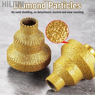 hilivn Diamond Brazed Step Drill Bit Mũi khoan có lỗ nhiều lớp Mũi khoan lỗ M10 Đường kính 20mm 35mm 50mm
