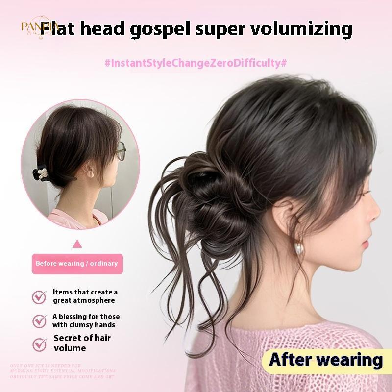 PNPIA- Tổng Hợp Lộn Xộn Bun Móng Vuốt Kẹp Tóc Tự Nhiên Phần Mở Rộng Tóc Xoăn Đảng Sử Dụng Hàng Ngày Mặc Cho Nữ Cô Gái Tạo Kiểu Phụ Kiện