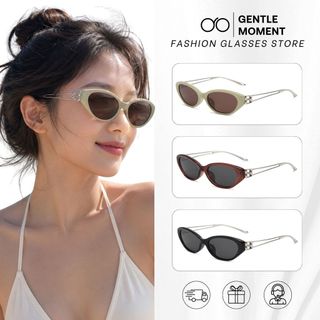Kính râm mắt mèo gọng kim loại chống tia UV GENTLE MOMENT kính mát thời trang nam nữ cao cấp phong cách GMT602