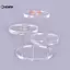 KUZHEN 3 Lớp Tròn Acrylic Trang Sức Trưng Bày Đứng Nelace Bông Tai Vòng Hiển Thị Ra HOT