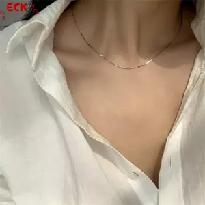 ECK Chất Lượng Cao Mỏng Xương Rắn Nelace Dành Cho Nữ Cô Gái Tinh Tế Dainty Nelace Đơn Giản Xương Đòn Dây Chuyền Dự Tiệc Phụ Kiện Trang Sức HOT