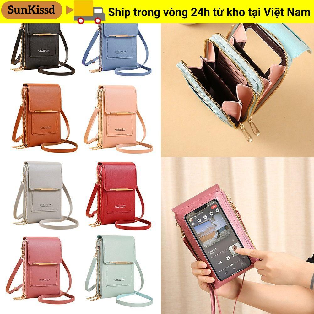 Túi đựng điện thoại màn hình cảm ứng SUNKISSD Túi đeo chéo nữ RFID chất lượng cao