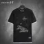 STAR WARS STAR WARS Phiên bản kỷ niệm STAR WARS Cotton nguyên chất Váy ngắn tay mùa hè Darth Vader The Force Awakening Áo thun