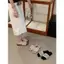TT Dệt Rỗng Flip-Flops Nữ Mũi Mở Chống Trơn Trượt Giày Sandal Nhẹ