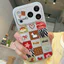 Ốp lưng iPhone Họa tiết da mạ Họa tiết hình bánh quy iPhone 17 16 15 14 13 12 11 Pro Max Plus Max