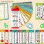 SRVN 60 Tờ Dụng Cụ Giảng Dạy Giáo Viên Montessori Phonics Danh Sách Từ Thẻ Tiếng Anh Xây Dựng Từ Vựng Học Flashcards.