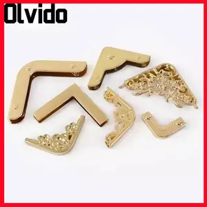 Túi xách OLVIDO Khóa bảo vệ cạnh, Chất liệu kim loại Túi bảo vệ góc Trang trí góc, 1 chiếc Kẹp trang trí Phụ kiện phần cứng Bảo vệ cạnh Sửa chữa túi móc kim loại