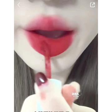 Áp dụng thực sự trắng để phát sáng ~ akf Lip Puree m19 Bọt sữa mâm xôi Màu đỏ Tích cực Táo gai Đỏ Dâu đỏ Son môi đỏ