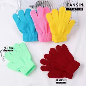 IFANSIN Dệt Kim Mùa Đông Bé Trai Bé Gái Màu Kẹo Trẻ Em
