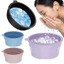 Bát tắm đá mặt YUJUNI, Chậu đá di động có thể gập lại bằng silicon, Khay đá tích hợp đa chức năng Bát nhúng mặt cho nữ bé gái