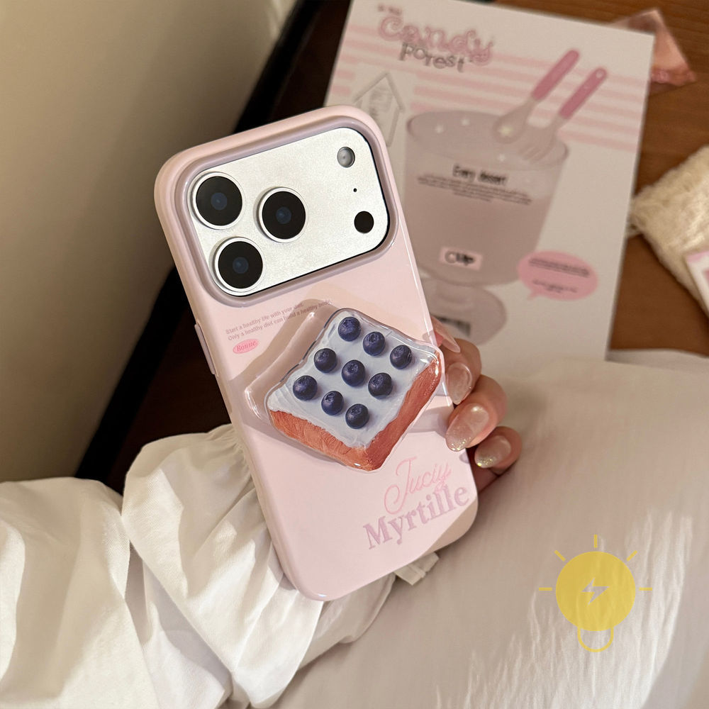 Phone Case For iPhone 17 Pro Max 16 15 14 13 with Griptok TPU Matcha Bagel with Griptok Aesthetic Korean Cute