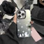 Ốp Lưng iPhone Hoa Tuyết Họa Tiết Mèo IMD Thích Hợp Cho iPhone 17 16 15 14 13 12 11 Pro Max Plus X Xr Xs Max 7 8 Plus