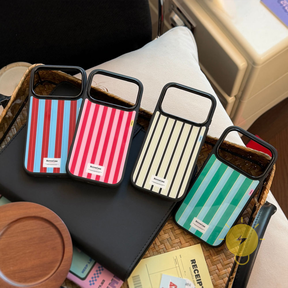 Phone Case For iPhone 17 Pro Max Plus 16 15 14 13 12 TPU Black Aesthetic Korean Cute
