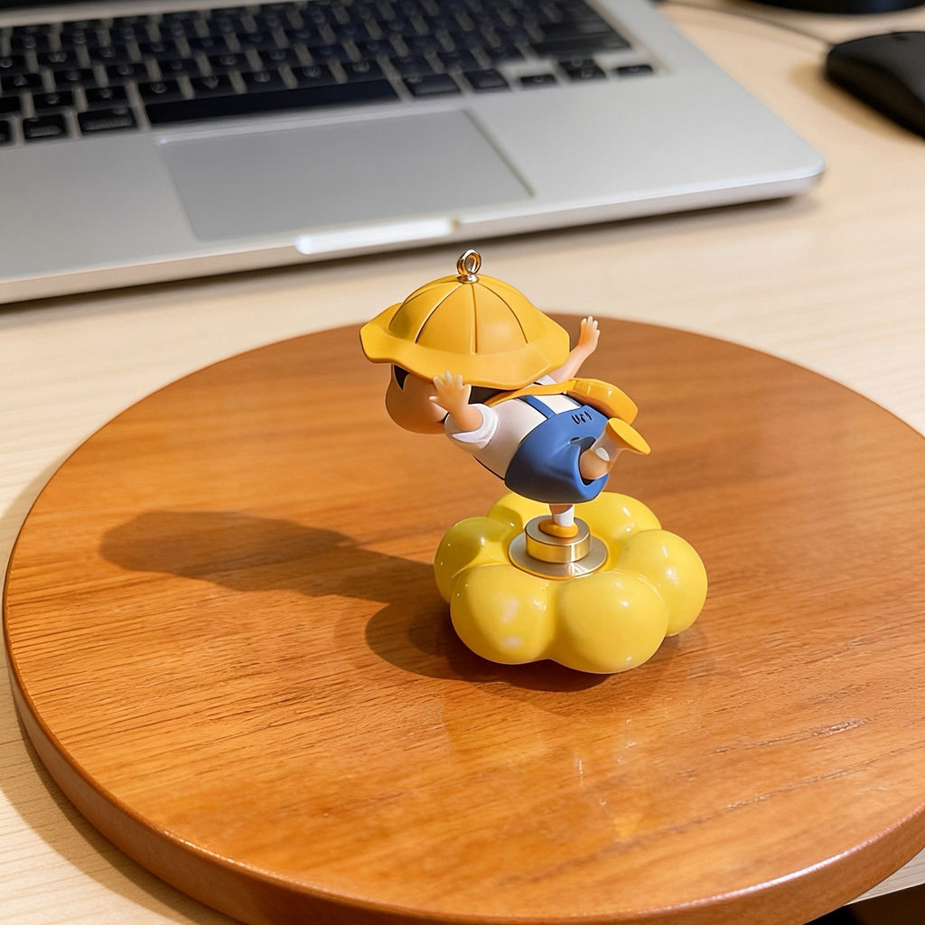 Hoạt Hình Hoạt Hình Crayon Shin-Chan Xoay Hợp Thời Trang Chơi Bay Shin-Chan Búp Bê Xoay Được | Đồ trang trí Crayon Shin-Chan PVC | Có nhãn dán không đánh dấu Base Free - ảnh 3