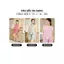 Bộ đồ mặc nhà nữ CARDINA chất liệu thô kẻ sát nách đùi cổ tròn gấu bèo tầng 6BON01
