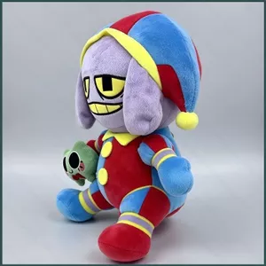 YT4 Rạp xiếc kỹ thuật số tuyệt vời Pomni-Suit Jax Plushie Mặc Pomni Chú hề Phù hợp với Búp bê sang trọng