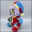 YT4 Rạp xiếc kỹ thuật số tuyệt vời Pomni-Suit Jax Plushie Mặc Pomni Chú hề Phù hợp với Búp bê sang trọng