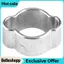 Belleshopp 10 CHIẾC Đôi Tai Vòi Kẹp cho Đường Nhiên Liệu và Ống Xăng Thép không gỉ Mạ Kẽm O 5-7MM Cao Su Silicone Ống