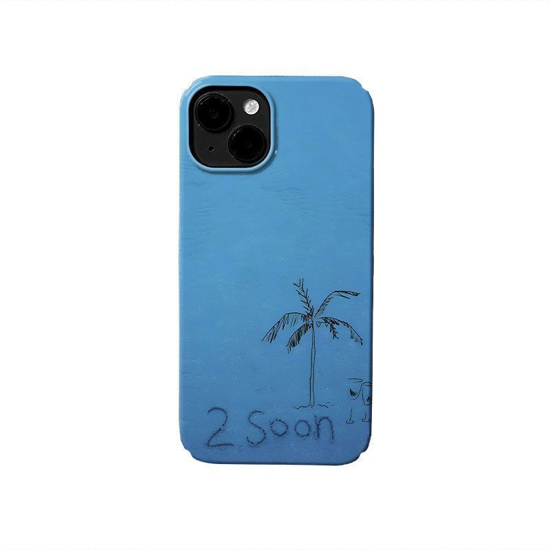 Ốp Điện Thoại QYJS Mùa Hè Thích Hợp Cho IPhone 15 14 13 ProMax 12 PRO 11 XR XSMAX 16 E 17 AIR 7 8 PLUS Phim Vỏ Cứng Bóng Phong Cách Mới Độc Đáo