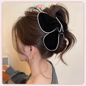 JRP Pháp Vintage Nhung Tam Giác Kẹp Tóc Nữ Thu Đông Updo Cá Mập Kẹp Phong Cách Hàn Quốc Phụ Kiện Tóc JRP