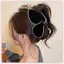 JRP Pháp Vintage Nhung Tam Giác Kẹp Tóc Nữ Thu Đông Updo Cá Mập Kẹp Phong Cách Hàn Quốc Phụ Kiện Tóc JRP
