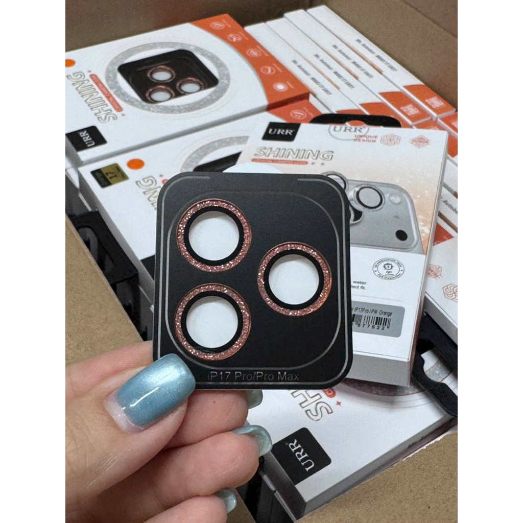 [Chính Hãng] Bộ Dán Lens URR Autobot Bling Bling Nhũ Kim Cương iPhone 17 Pro Max / 17 Pro - Lấp Lánh