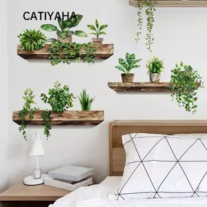 Bức tranh tường CATIYAHA, Nhãn dán tường tự dính sáng tạo, Phụ kiện trang trí nội thất Nghệ thuật treo tường có thể tháo rời