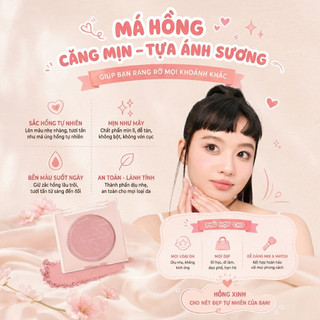 [Y336b] Phấn Má Hồng Trang Điểm MENOW Cloud Cheek Powder Blush 4.5g - Lên Màu Tự Nhiên, Dễ Tán
