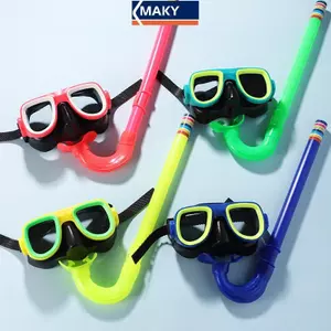 MAKY Trẻ Em Kính Lặn Bộ Ống thở Bơi Khung lớn Thiết bị lặn HD Kính lặn VN