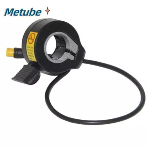 Bộ ga ngón tay cái METUBE Ebike, Bộ ga ngón tay cái 24V 36V 48V chống nước, Xe đạp nhựa màu đen 130X chất lượng cao
