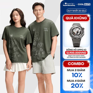 Áo thun nam nữ 100% Cotton Relaxed Fit IN Floating Mickey & Friends - Áo đôi Coolmate