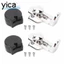 YICA 2 Bộ Clarinet Ngón Tay Cái Còn Lại, Kim Loại Và Nhựa Màu Bạc Đen Có Thể Điều Chỉnh Ngón Tay, Thiết Kế Thoải Mái Có Thể Điều Chỉnh Gỗ Nhạc Cụ Phụ Kiện Cho Người Chơi Clarinet