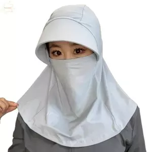 Mũ AWNGD, có khăn choàng Ice Silk Tấm che, Mũ chống nắng thoáng khí Unisex