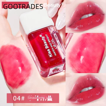 BANNRIEDSG989 Lip Glaze, Dầu môi ánh sáng nước pha lê, Son Tint gợi cảm Long lanh Sửa chữa Son dưỡng ẩm chống thấm nước Chăm sóc môi