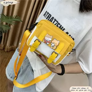 Túi đeo chéo CPINCP Túi đeo vai nữ ngoài trời bằng vải Canvas phong cách Hàn Quốc