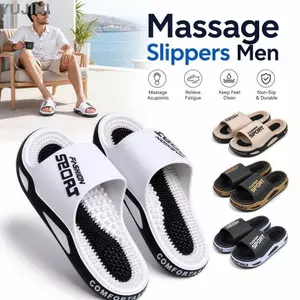 Dép Massage YUJINI Nam, Dép Phòng Tắm Chống Trơn Trượt, Dép Ngoài Trời Bấm huyệt Đa Năng Nhẹ Trang Phục Hàng Ngày